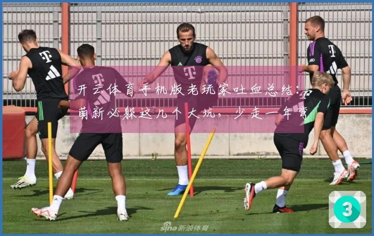 开云体育手机版老玩家吐血总结：萌新必躲这几个大坑，少走一年弯路！